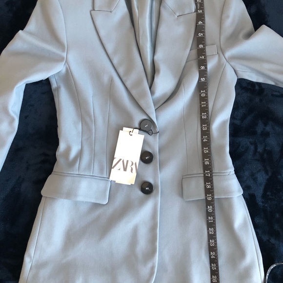 Zara light blue oversized blazer Size Small **New with Tag** - Picture 12 of 15